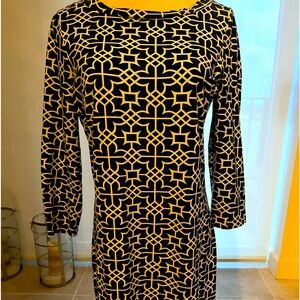 Gretchen Scott navy and white dress size small